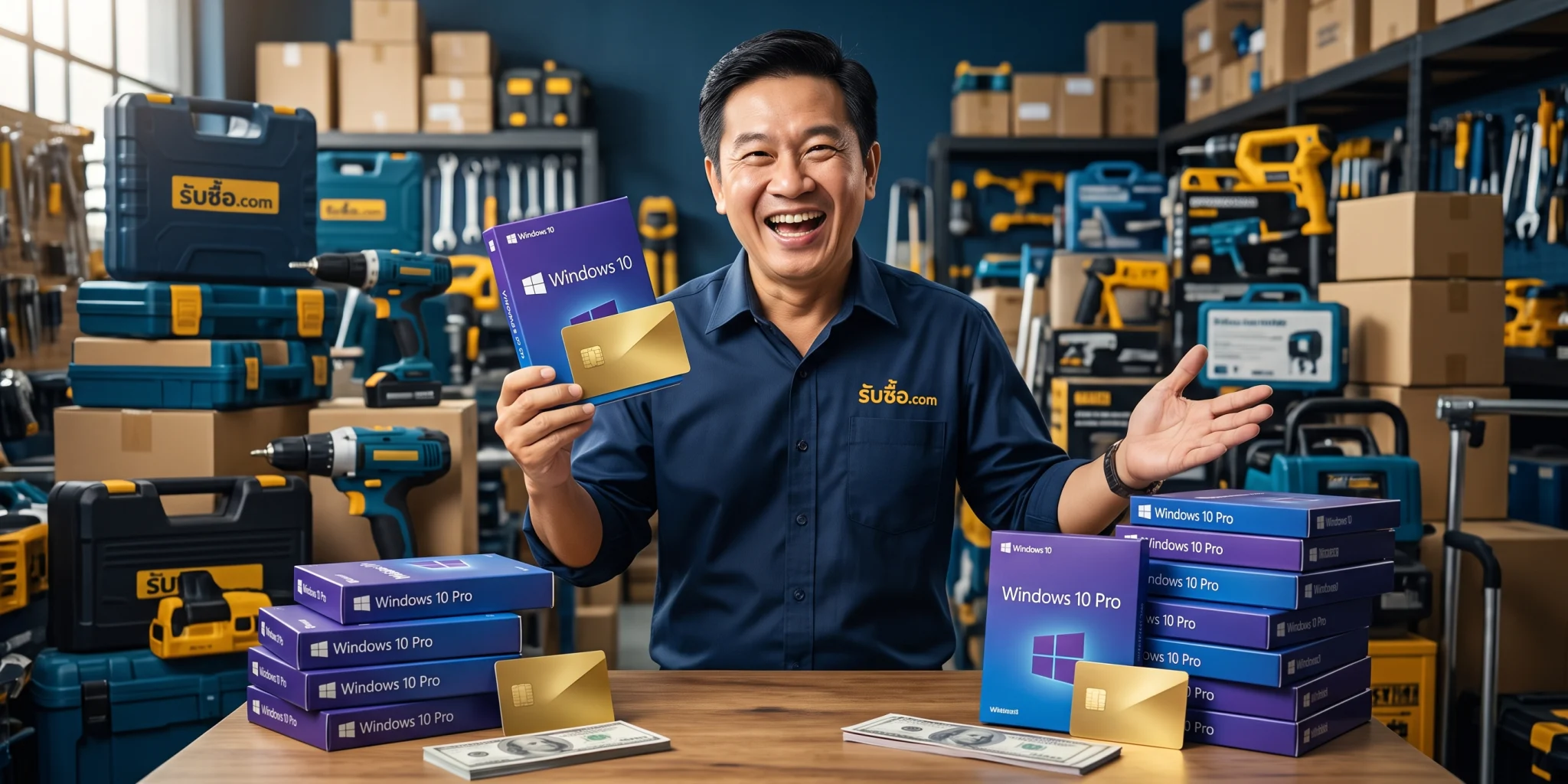 ภาพประกอบบทความ แผ่นแท้ windows 10 pro