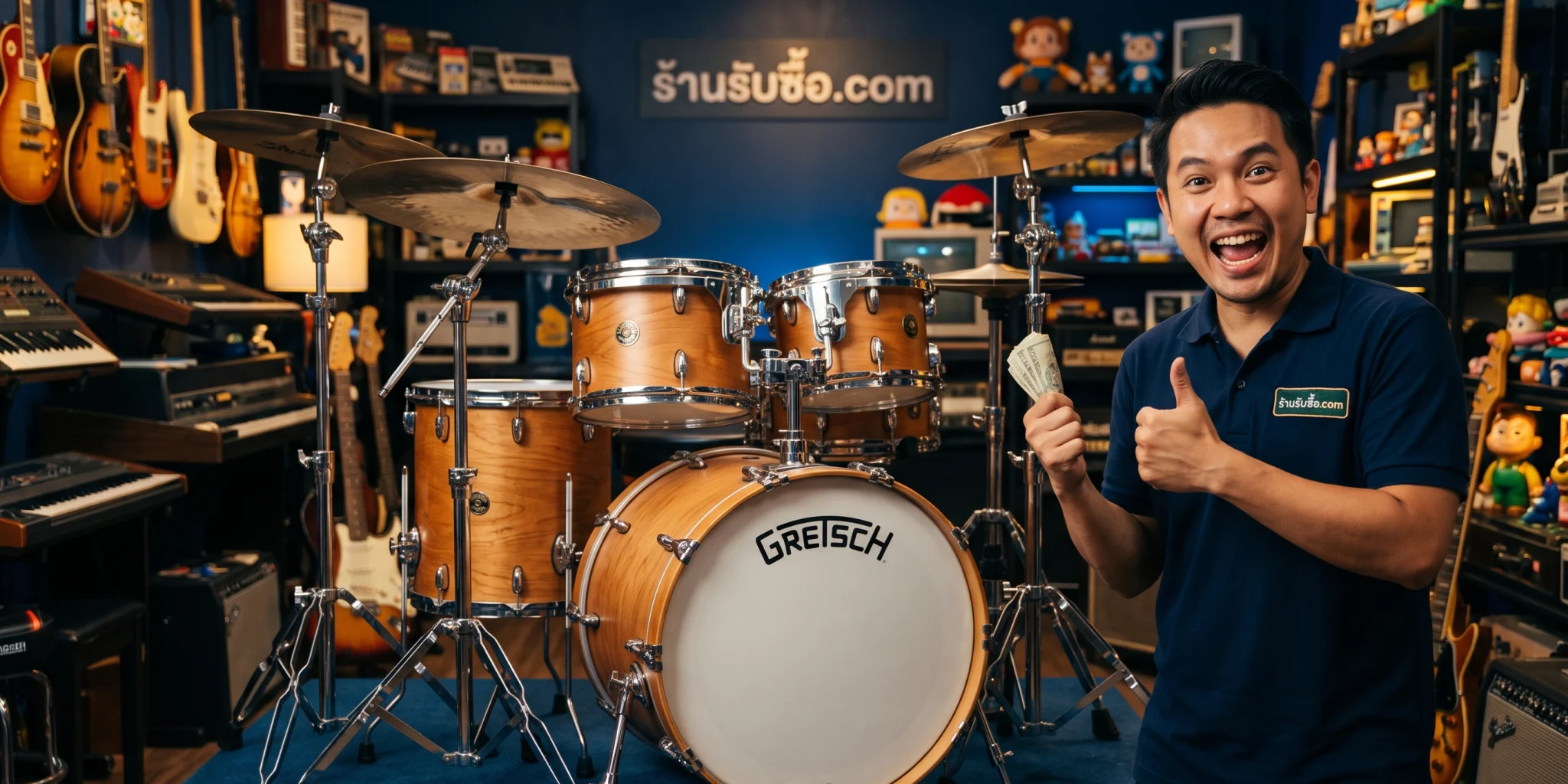 ภาพประกอบบทความ กลองชุด gretsch